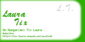 laura tix business card